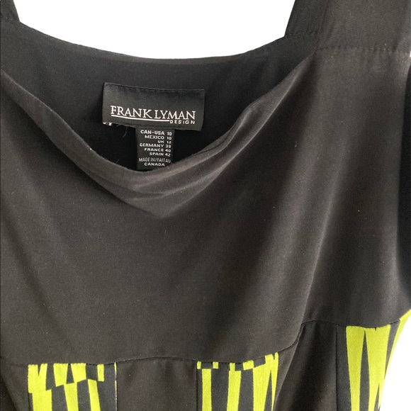 πSZ 10β’FRANK LYMAN DESIGN SLEEVELESS A-LINE FLOWY SWING MIDI DRESSπ - Picture 8 of 8